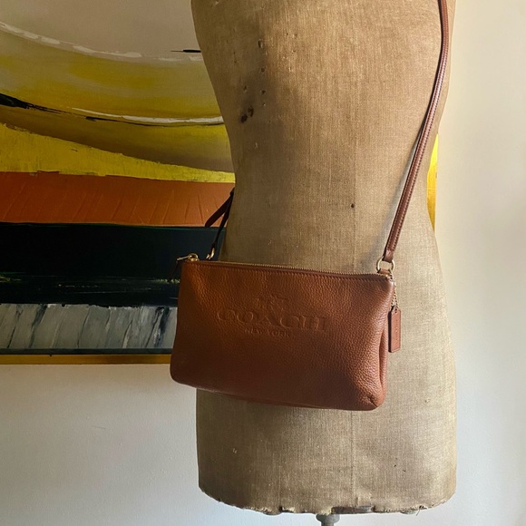 COACH Pebbled Leather Embossed Crossbody - Picture 14 of 14